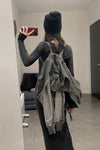 BORIS BIDJAN SABERI Dark Grey Hooded Jacket WZIPPER2 FTO00002